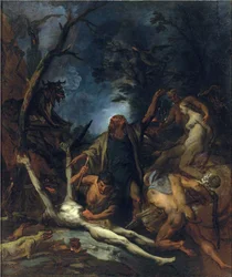 Brujas en una misa negra