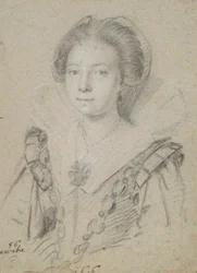 Retrato de una joven dama de la casa de Anjou