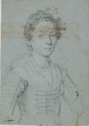 Retrato de una mujer, medio cuerpo