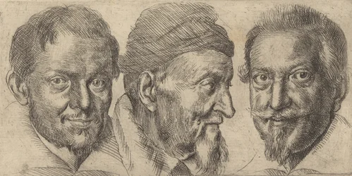 Tres retratos posiblemente representando a Camillo Graffico, Ercole Pedemonte y Antoni, ca. 1620-30