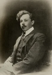 Retrato del pintor francés Abel Faivre ( 1867