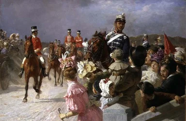 El rey está llegando