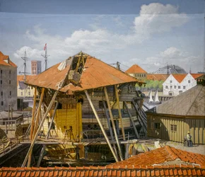 El transatlántico Skjold en el muelle de Christianshavn