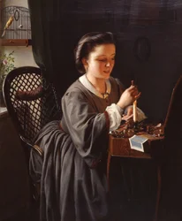 Mujer en interior