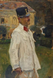 Heinrich (?) Gallia con uniforme de oficial