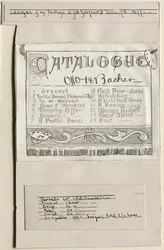 Catálogo de mis pinturas en J. W. Sargents, Cleveland, 17 de diciembre de 1877, 1877