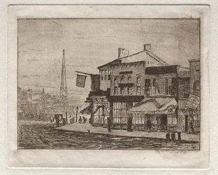 Cleveland, Woodland Avenue y Eagle Street, 1878
