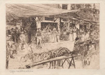 Mercado Viejo, Florencia, siglos XIX-XX