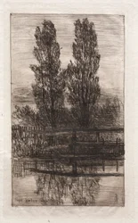 Álamos, Jardín Real, Schleissheim, 1879