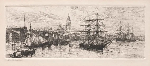 Embarcaciones y el Palacio Ducal, 1888