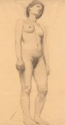 Desnudo femenino de pie