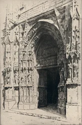 Entrada de la Iglesia de St Merri, 1915