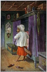 El lobo se disfraza en Grand Mother, c.1910 (postal)