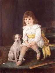 Maestro Baddeley de Derby con su perro