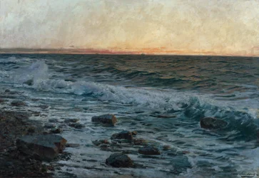 Antes de una tormenta (óleo sobre lienzo)
