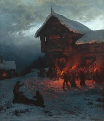 Lucha en una fiesta de Navidad, Munich