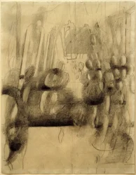 Entrada a la clase (Aula). Boceto