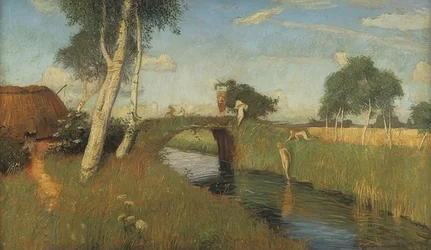 Verano en el canal del pantano. 1896