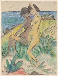 Dos bañistas