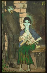 Familia gitana (pintura sobre lienzo)