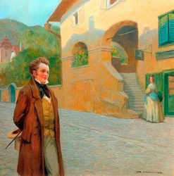 Schubert paseando por una región de Baja Austria
