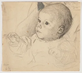 Retrato de Victor Scholderer de niño pequeño