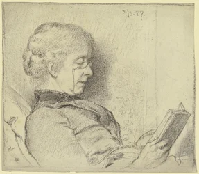 Luise Scholderer leyendo
