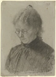 Luise Scholderer leyendo