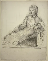 La señorita Cobden en el sillón