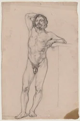 Desnudo masculino de pie
