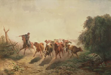 Conductor de ganado de la Unión para el ejército, 1860