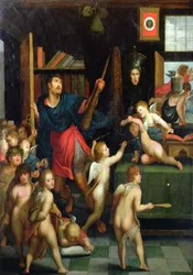 Una alegoría de la elección de Hércules (óleo sobre lienzo)