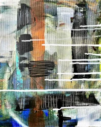 Abstracto a rayas de colores vivos