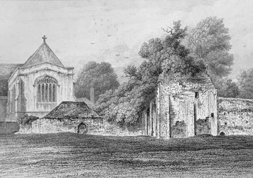 Castillo Wolvesey Winchester, c.1830