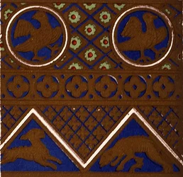 Ornamento Bizantino de un Cofre Esmaltado de 