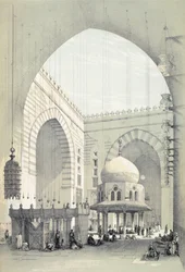 Interior de la mezquita del sultán Hasan, en El Cairo