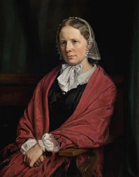 Amalie Elisabeth Freund, de soltera von Würden. Esposa del escultor H. E. Freund