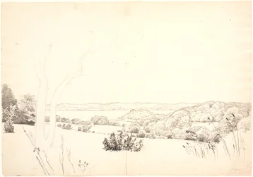 Paisaje con vista sobre el lago Skarrit