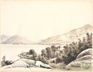 Parte de un lago del norte de Italia