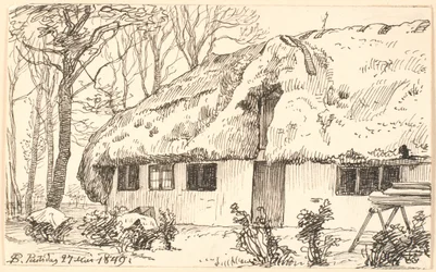 Casa de campo con techo de algas en Læsø