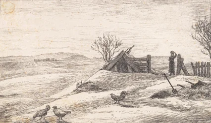 Paisaje de invierno en Vejby