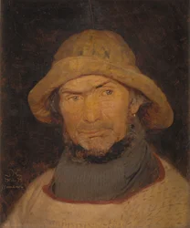 Retrato de un pescador de Hornbæk