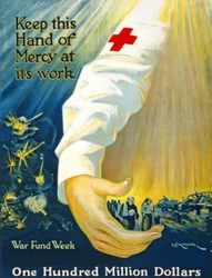 Mantén esta mano de misericordia en su trabajo, Semana del Fondo de Guerra, Cien Millones de Dólares, c.1917-20
