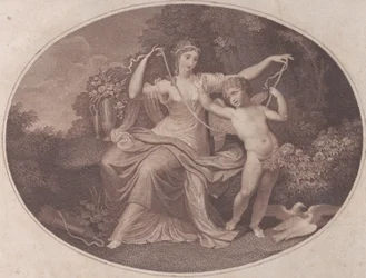 La dulzura atando las alas de Cupido, probablemente siglo XVIII