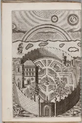 Ilustración de "Partheneia Sacra: O El Misterioso y Delicioso Jardín de las Sagradas Parthenes Simbólicamente Expuesto y Enriquecido con Dispositivos y Emblemas Piadosos para el Entretenimiento de las Almas Devotas", por Henry Hawkins, 1633
