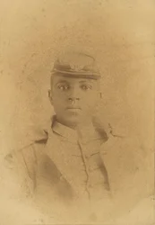 Tarjeta de Gabinete del Coronel Charles Young como Cadete en West Point