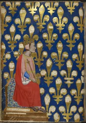 Roberto de Anjou de Regia Carmina por Convenevole da Prato