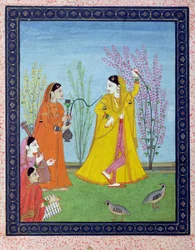 El comienzo de la primavera, de Chamba, Himachal Pradesh, c.1800