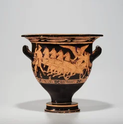 Crátera de campana de figuras rojas del Ática, c.390-370 a.C.