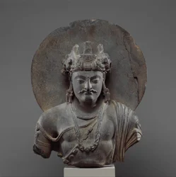 Busto de un Bodhisattva Shakyamuni, siglo III-IV
